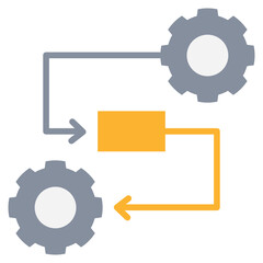 Aufkleber - Automation Flat Icon