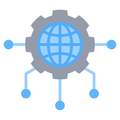 Poster - Central Flat Icon