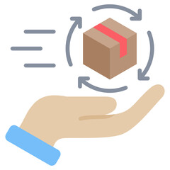 Poster - Delivery Flat Icon