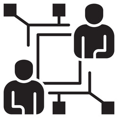 Poster - Connection Glyph Icon