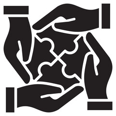 Poster - Puzzle Glyph Icon