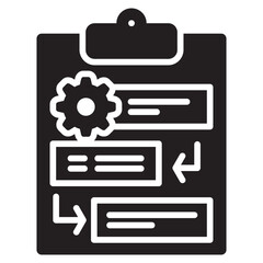 Poster - Workflow Glyph Icon