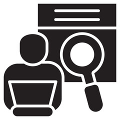 Poster - Job Search Glyph Icon