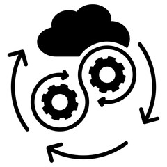 Poster - Devops Glyph Icon