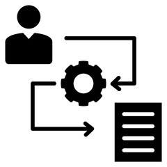 Poster - Workflow Glyph Icon