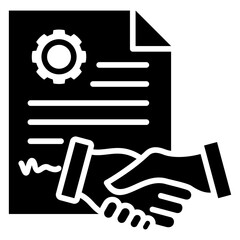 Poster - Agreement Glyph Icon