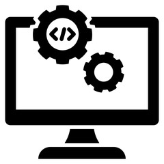 Poster - Software Development Glyph Icon