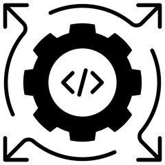 Poster - Devops Glyph Icon