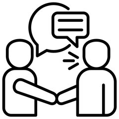 Poster - Talking Line Icon