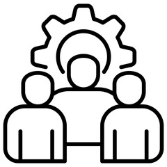 Poster - Workforce Line Icon
