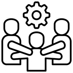 Poster - Collaboration Line Icon