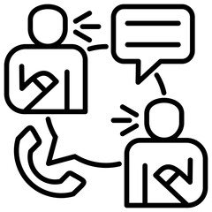 Poster - Communications Line Icon