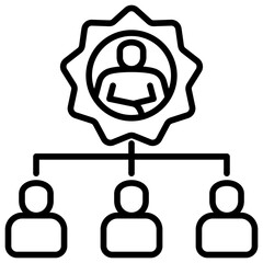 Poster - Organization Line Icon