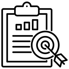 Poster - Target Line Icon