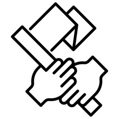 Poster - Flag Line Icon