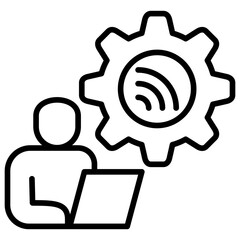 Poster - Remote Line Icon