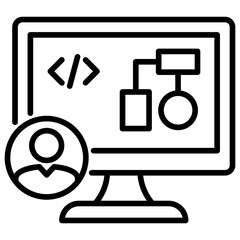 Poster - Software Engineer Line Icon