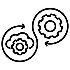 Poster - Devops Line Icon