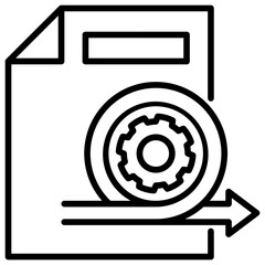 Poster - Scrum Line Icon