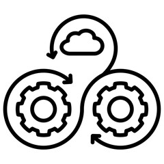Poster - Devops Line Icon