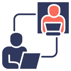 Poster - Online Meeting Mixed Icon