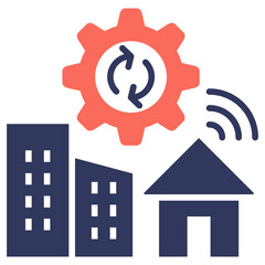 Poster - Hybrid Work Mixed Icon
