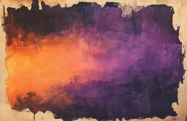 Poster - Abstract Background with Vibrant Orange and Deep Purple Gradient, Ideal for Modern Artwork, Textures, or Digital Designs for Various Creative Projects