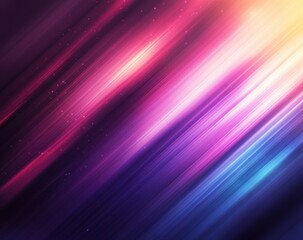 Fototapete - Abstract colorful background with vibrant purple and blue streaks creating a dreamy atmosphere with glittering stars in a cosmic scene