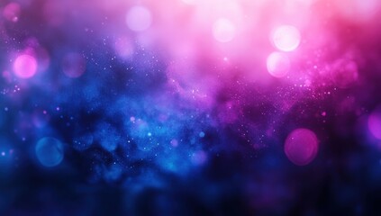 Poster - Abstract colorful bokeh background with vibrant pink, purple, and blue hues creating a dreamy atmosphere for design and artistic projects.
