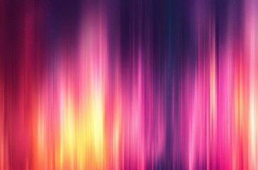 Poster - Abstract Colorful Vertical Lines with Gradient Effect in Shades of Purple, Pink, Orange, and Yellow Creating a Dreamlike Background for Creative Projects