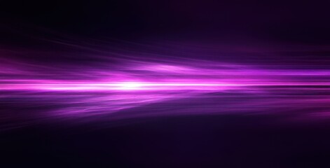 Poster - Abstract neon lights creating vibrant motion blur effect in shades of pink and purple against a dark background, ideal for modern design projects.