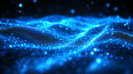 glowing lines on a dark background symbolize high-speed optical data transmission, vast digital capacity, and modern connectivity, representing the power of optical fiber technology
