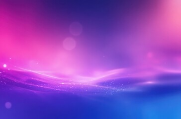 Poster - Abstract Purple and Pink Gradient Background with Soft Waves and Bokeh Effect for Creative and Artistic Designs