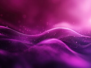 Poster - Abstract swirling waves in vibrant purple hues with soft glowing lights creating a dreamy atmospheric background for creative projects