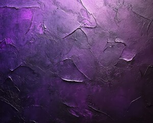 Poster - Abstract texture of purple painted wall with cracks and uneven surface, suitable for backgrounds in design, art, and creative projects