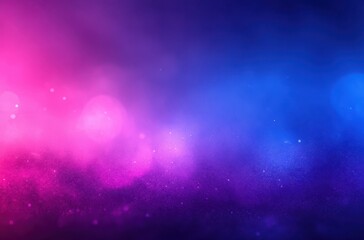 Poster - Abstract vibrant gradient background in shades of pink, purple, and blue with soft bokeh lights creating a dreamy and ethereal atmosphere for design projects