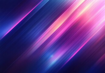 Poster - Bright Colorful Striped Background with Smooth Gradient, Vibrant Neon Hues of Blue, Pink, and Purple, Ideal for Digital Designs and Creative Projects