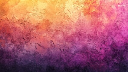 Poster - Colorful abstract textured background with vibrant hues of orange, pink, and purple blending together in a creative atmosphere for design projects