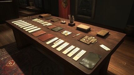 Poster - Factory inspection table with categorized 'Pass' and 'Fail' product sections.