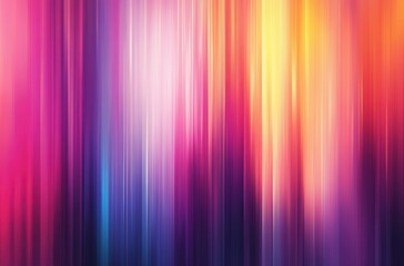 Fototapete - Colorful Vertical Stripes in Soft Focus for Abstract Background and Artistic Design in Bright Vibrant Shades of Pink, Purple, Blue, Yellow and Orange