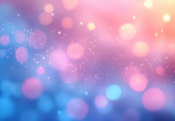Poster - Dreamy and Soft Background with Colorful Bokeh Effect in Warm and Cool Tones for Creative Projects and Design Inspirations