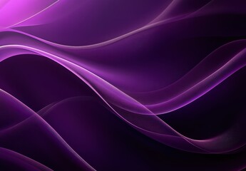 Poster - Elegant Abstract Background with Flowing Waves in Shades of Purple and Black for Modern Design and Creative Projects