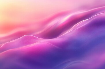 Poster - Ethereal Abstract Background Featuring Soft Waves in Shades of Purple and Pink with Smooth Gradient Textures for Design and Creative Projects