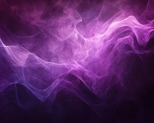 Poster - Ethereal Abstract Background with Flowing Purple and Pink Smoky Wisps for Artistic and Design Purposes in Various Creative Projects