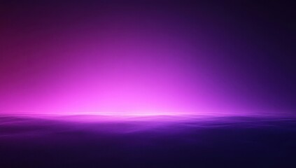 Poster - Ethereal Purple Gradient Over Calm Water Surface at Dusk with Soft Light Reflections and Dreamy Color Palette in Abstract Style