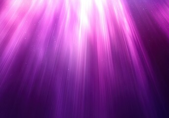 Poster - Ethereal Purple Light Rays Illuminating a Dark Background, Abstract Digital Illustration with Bokeh Effect and Soft Gradients for Artistic Use