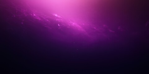Poster - Ethereal Underwater Scene with Vibrant Purple Light Casting a Mystical Glow Over Deep Ocean Waters in Abstract Artistic Style