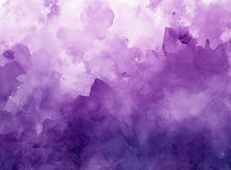 Poster - Soft and Ethereal Purple Abstract Background with Gentle Blending and Brushstroke Texture for Use in Creative Design Projects and Artwork