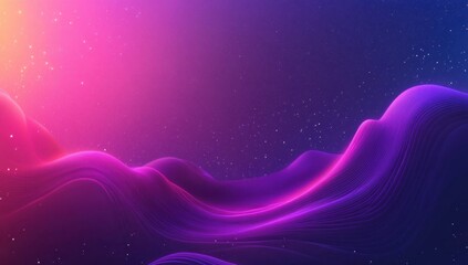 Poster - Abstract, vibrant, dynamic, smooth, flowing, wavy, gradient, colors, background,  design,  futuristic,  modern,  pink, purple,  digital,  technology.