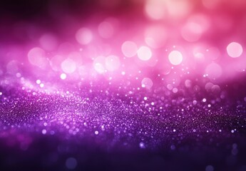 Poster - Soft Blurred Background Featuring Bokeh Lights in Shades of Purple and Pink with Subtle Glittery Texture for Elegant and Dreamy Design Projects